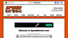 What Speedsatoshi.com website looked like in 2020 (3 years ago)