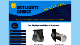 What Skylightsdirect.com.au website looked like in 2020 (3 years ago)
