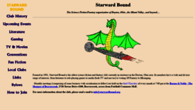 What Starwardbound.org website looked like in 2020 (5 years ago)