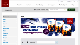 What Shop.abrsm.org website looked like in 2020 (3 years ago)