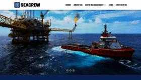 What Seacrew-management.com website looked like in 2020 (3 years ago)
