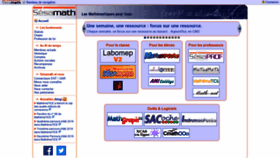 What Sesamath.net website looked like in 2020 (3 years ago)