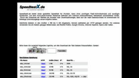 What Speedtestx.de website looked like in 2020 (3 years ago)