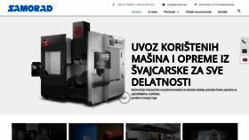 What Samorad.com website looked like in 2020 (5 years ago)