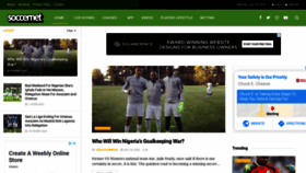 What Soccernet.com.ng website looked like in 2020 (5 years ago)