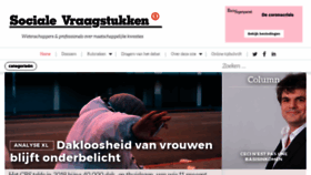 What Socialevraagstukken.nl website looked like in 2020 (3 years ago)
