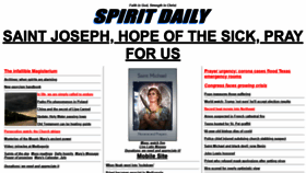 What Spiritdaily.org website looked like in 2020 (3 years ago)