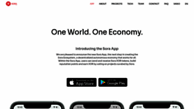 What Sora.org website looked like in 2020 (5 years ago)