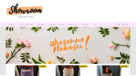 What Showroomfashion.pl website looked like in 2020 (3 years ago)