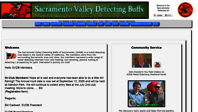 What Sacramentovalleydetectingbuffs.com website looked like in 2020 (3 years ago)