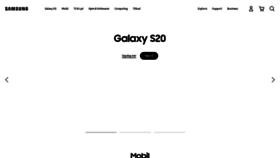 What Samsung.no website looked like in 2020 (3 years ago)