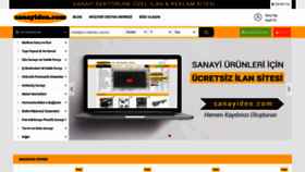 What Sanayiden.com website looked like in 2020 (3 years ago)