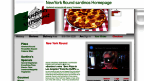 What Santinosnypizza.net website looked like in 2020 (3 years ago)