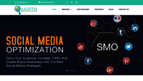 What Saijith.in website looked like in 2020 (3 years ago)