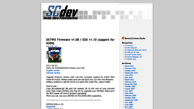 What Scdev.org website looked like in 2020 (3 years ago)