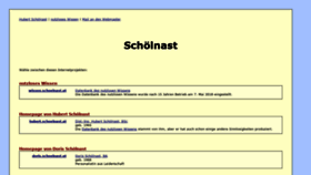 What Schoelnast.at website looked like in 2020 (3 years ago)