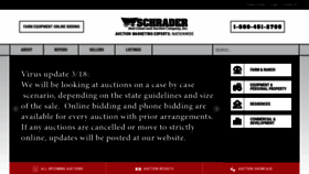 What Schraderauction.com website looked like in 2020 (3 years ago)