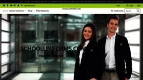 What Schooluniforms.com website looked like in 2020 (3 years ago)