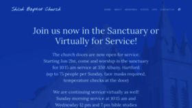 What Shilohbchartford.org website looked like in 2020 (3 years ago)
