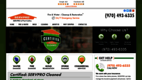 What Servprofortcollins.com website looked like in 2020 (5 years ago)