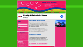 What Secret-loves.com website looked like in 2020 (3 years ago)