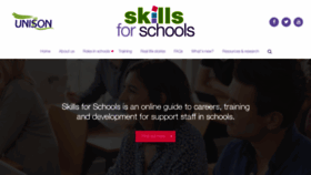What Skillsforschools.org.uk website looked like in 2020 (3 years ago)