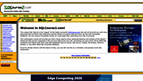 What Sqlcourse2.com website looked like in 2020 (4 years ago)