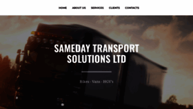 What Samedaytransport.net website looked like in 2020 (3 years ago)