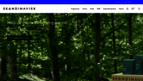 What Skandinavisk.com website looked like in 2020 (3 years ago)