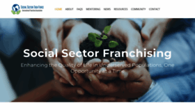 What Socialsectorfranchising.org website looked like in 2020 (3 years ago)