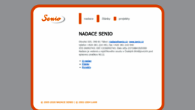 What Senio.cz website looked like in 2020 (3 years ago)