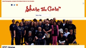 What Sharethecare.org website looked like in 2020 (3 years ago)