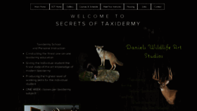 What Secretsoftaxidermy.com website looked like in 2020 (3 years ago)