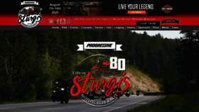 What Sturgismotorcyclerally.com website looked like in 2020 (3 years ago)