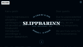 What Slippbarinn.is website looked like in 2020 (3 years ago)