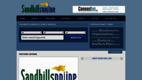 What Sandhills.org website looked like in 2020 (3 years ago)