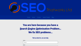 What Seothatworks.co.uk website looked like in 2020 (3 years ago)