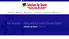 What Solutionsbysloane.com website looked like in 2020 (3 years ago)