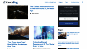 What Scienceblog.com website looked like in 2020 (3 years ago)