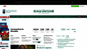 What Slovakspectator.sk website looked like in 2020 (3 years ago)