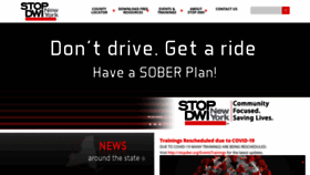 What Stopdwi.org website looked like in 2020 (3 years ago)