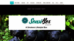 What Sensi-box.com website looked like in 2020 (3 years ago)
