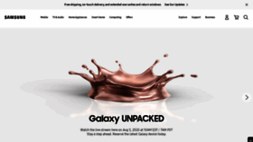 What Samsung.com website looked like in 2020 (3 years ago)