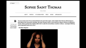 What Sophiesaintthomas.com website looked like in 2020 (3 years ago)