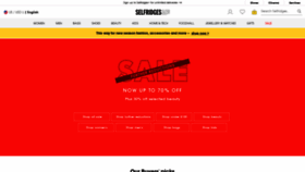 What Selfridges.com website looked like in 2020 (3 years ago)