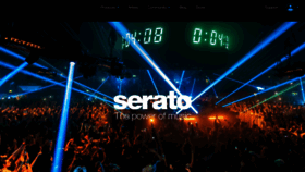 What Serato.com website looked like in 2020 (3 years ago)