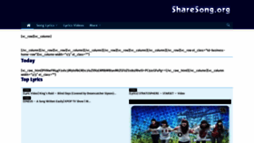 What Sharesong.org website looked like in 2020 (3 years ago)