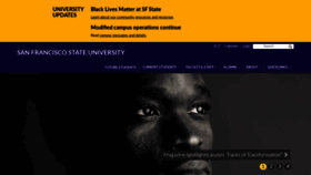 What Sfsu.edu website looked like in 2020 (3 years ago)