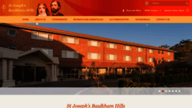 What Stjosephscentre.org.au website looked like in 2020 (3 years ago)