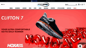 What Sportsshoes.com website looked like in 2020 (3 years ago)